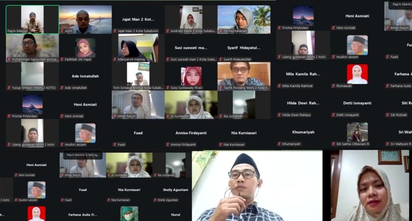 Kajian Rutin Virtual MAN 2 Kota Sukabumi: Meneladani Integritas dari Kisah Ayah Imam SyafiG??i