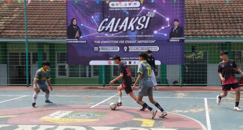 Lomba Futsal Antar Kelas Meriahkan Class Meeting GALAKSI 3.0 MAN 2 Kota Sukabumi