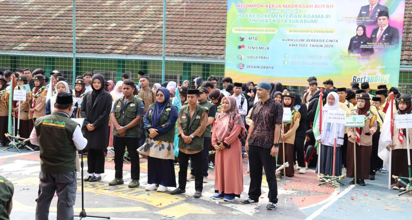 Porseni MA Kota Sukabumi 2025 Resmi Dibuka di MAN 2, Komitmen Integritas Panitia Ditegaskan