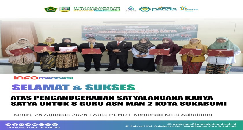 8 Pegawai ASN MANDASI menerima penghargaan Satyalancana Karya Satya