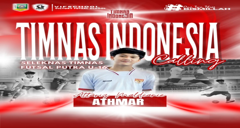 MANDASI MENDUNIA! Salah Satu siswa Man 2 Kota Sukabumi , Lolos Seleksi Nasional Futsal Timnas IndonesiaU-16