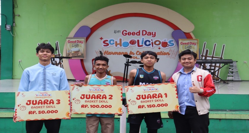 Gaishan Juara 1 Basket Skill, MAN 2 Kota Sukabumi Ukir Prestasi di Good Day Schoolicious 2025