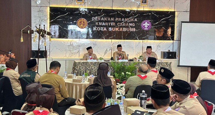 Pembina Pramuka MAN 2 Kota Sukabumi Hadiri Musyawarah Cabang Gerakan Pramuka Kota Sukabumi 2026